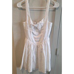 Reformation Daria Linen Dress Ivory - Size 0